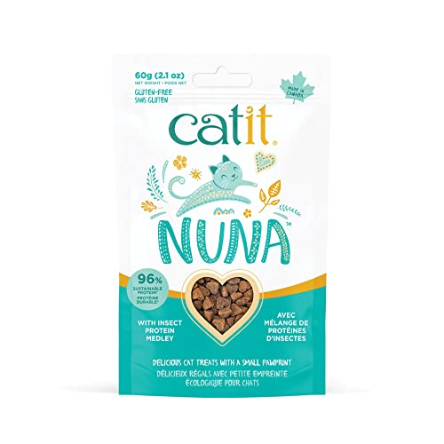 Nuna Treats, Leckereien für Katzen auf Insektenproteinbasis, Insektenproteinmischung, 60g Nuna Treats, Leckereien für Katzen auf Insektenproteinbasis, Insektenproteinmischung, 60g von Catit