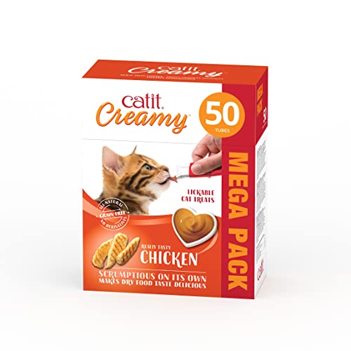 catit Creamy 50x 10 GR Katzenleckerli, Huhn von Catit