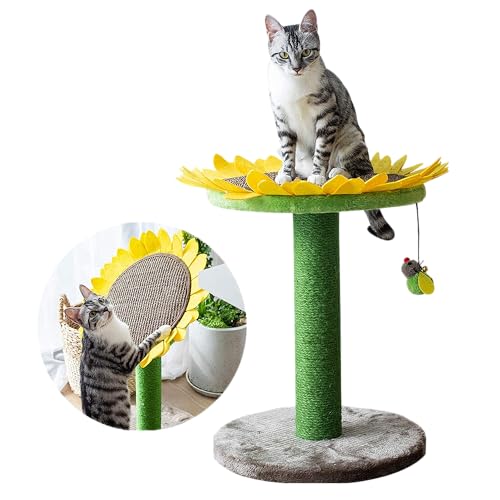 Catry Sonnenblume 2 in 1 Kratzbaum mit Natursisalseil Bienenspielzeug und Cabrio Katzenbett Katzenmöbel Multifunktional Katzenmöbel zum Kratzen, Klettern & Ausruhen für Katzen Catry Sonnenblume 2 in 1 Kratzbaum mit Natursisalseil Bienenspielzeug und Cabrio Katzenbett Katzenmöbel Multifunktional Katzenmöbel zum Kratzen, Klettern & Ausruhen für Katzen von Catry