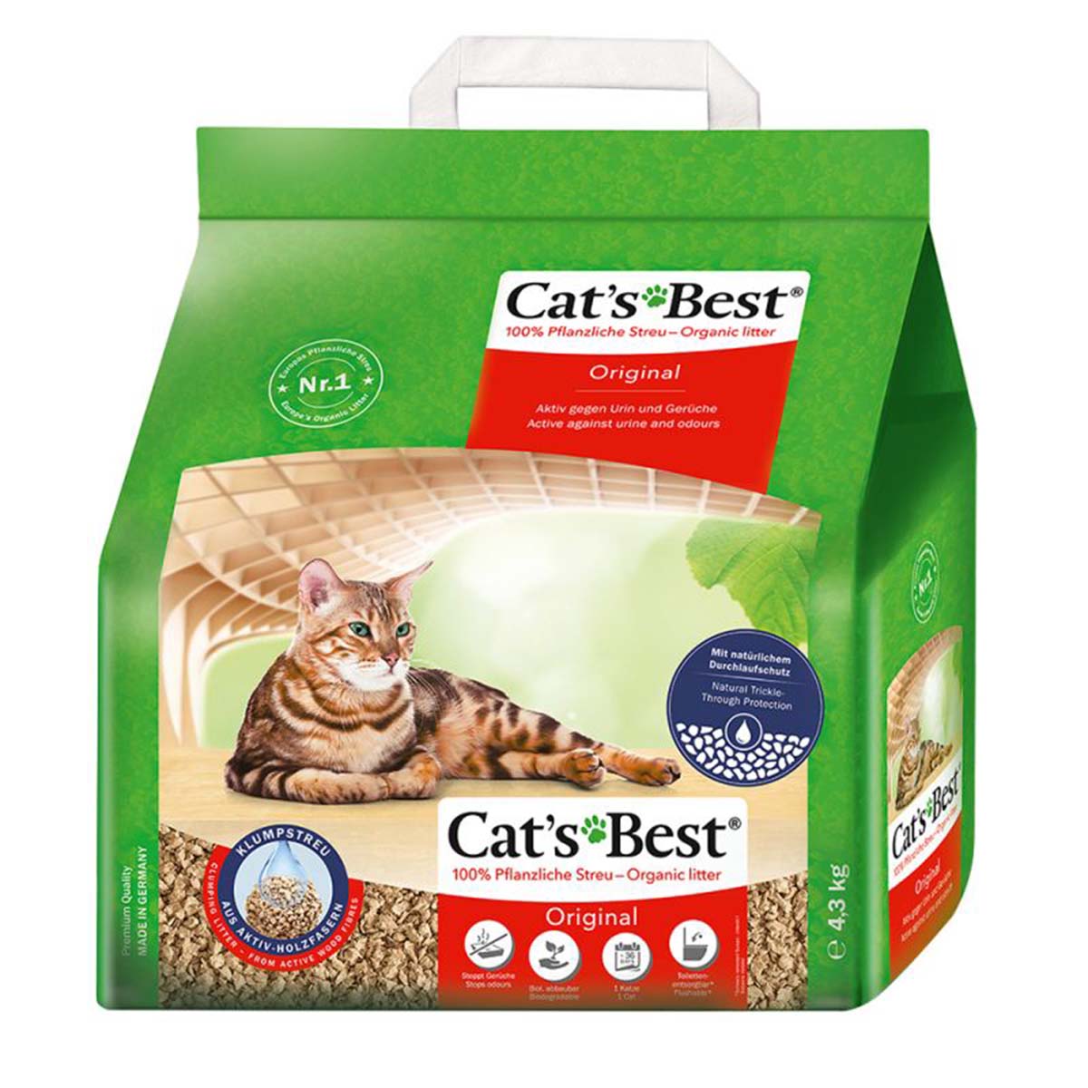 Cats Best Original Katzenstreu 10l (4,3kg) von Cats Best