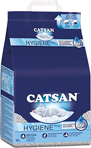 Catsan Hygiene Plus – Weiße Hygienestreu mit Extra-Mineralschutz – 1 x 18 Liter Catsan Hygiene Plus – Weiße Hygienestreu mit Extra-Mineralschutz – 1 x 18 Liter von Catsan