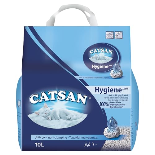 Catsan Hygiene Plus nicht klumpendes Katzenstreuung (1 x 10l) von Catsan