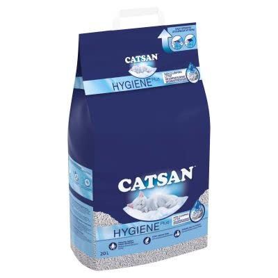Catsan Hygiene nicht klumpendes Katzenstreu, 3 Packungen (3 x 20l) von Catsan