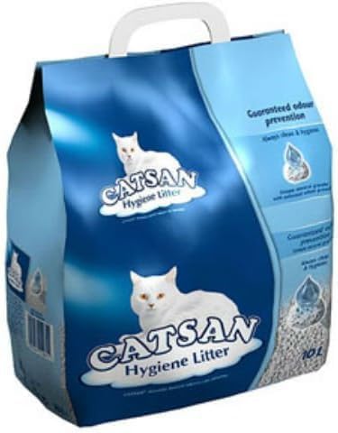 Catsan Katzenstreu, leicht, hygienisch, Nicht klumpend, 10 l von Catsan
