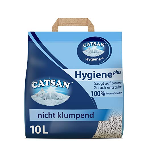 Catsan Katzenstreu Hygiene Plus, 1 Beutel (1 x 10l) von Catsan