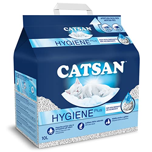 Catsan N/A Katzentoilette Hygiene 10 Liter x 4, Nicht klumpend von Catsan