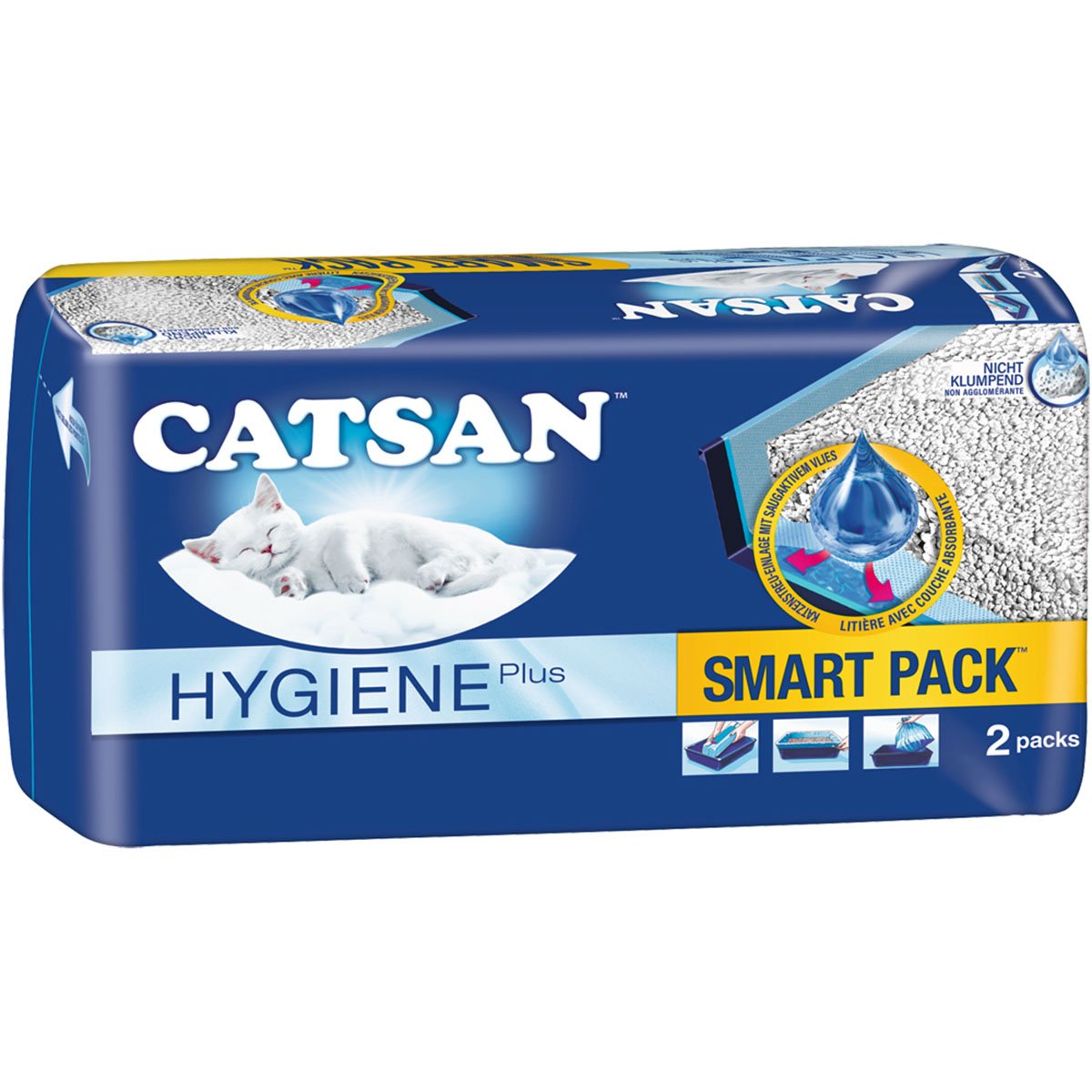 Catsan Smart Pack - Einlegepack für die Katzentoilette 1x 2er Pack von Catsan