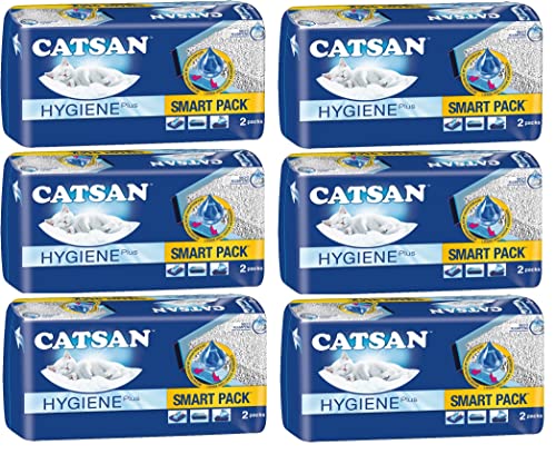 Catsan Smart Pack Katzenstreu, 2 Einlagen, 4 kg (6er-Packung) von Catsan