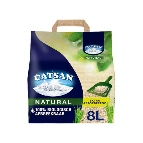 Catsan natürliche Katzenstreu – 2 x 8 L von Catsan