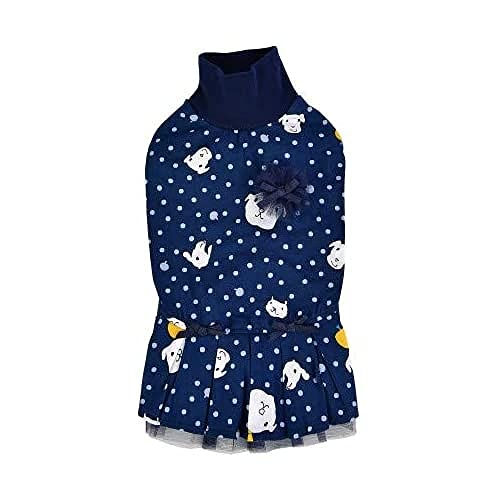 CATSPIA CATA-OP9474-NY-S Pixie Kleid für Katze, S, Navy von CATSPIA