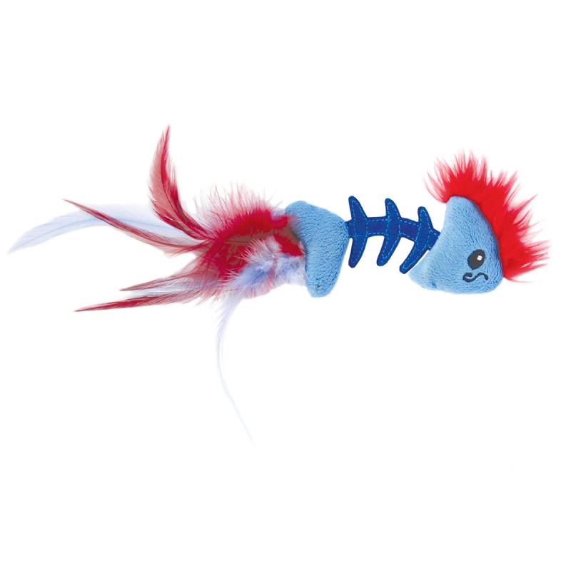 Catstages Katzenspielzeug Feather Fish Bone von Catstages