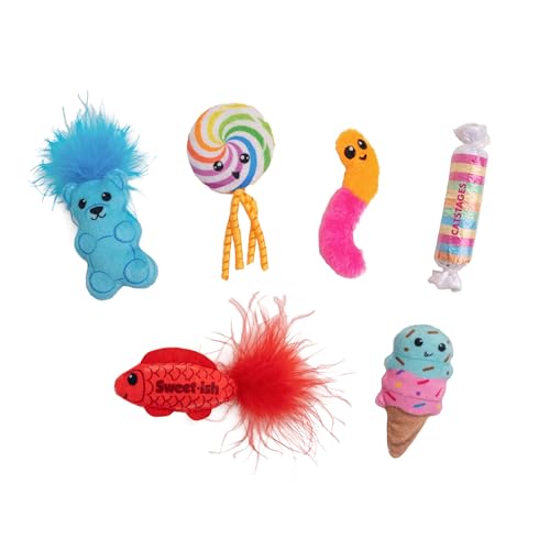 Catstages Kitty Sweet Treats Katzenspielzeug aus Plüsch, Katzenminze, 6 Stück Catstages Kitty Sweet Treats Katzenspielzeug aus Plüsch, Katzenminze, 6 Stück von Catstages