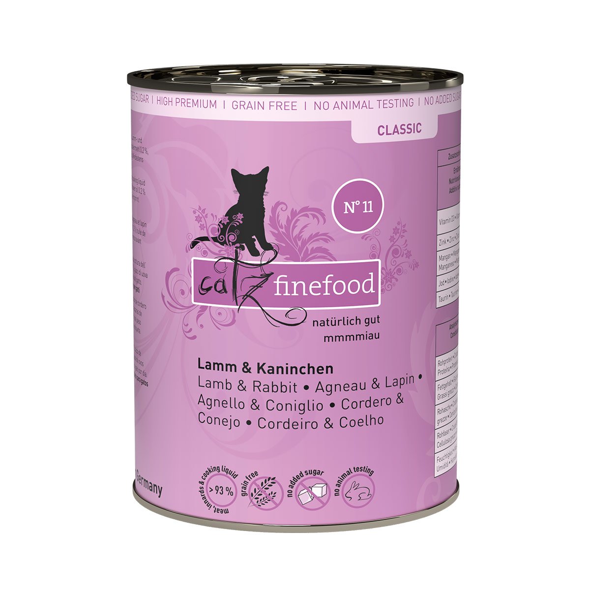 Catz Finefood Classic N° 11 - Lamm & Kaninchen 6x400g von Catz Finefood