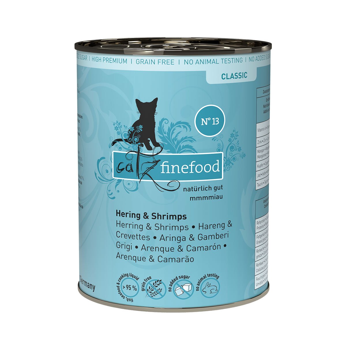 Catz Finefood Classic N° 13 - Hering & Shrimps 6x400g von Catz Finefood