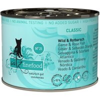 Catz finefood Nassfutter Katze Classic Adult No. 21 Wild und Rotbarsch 6x200 g von Catz Finefood