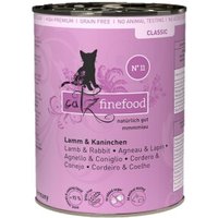Catz finefood Nassfutter Katze Classic Adult No. 11 Lamm und Kaninchen 6x400 g von Catz Finefood