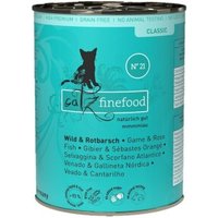 Catz finefood Nassfutter Katze Classic Adult No. 21 Wild und Rotbarsch 6x400 g von Catz Finefood
