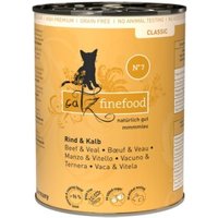 Catz finefood Nassfutter Katze Classic Adult No. 7 Rind und Kalb 6x400 g von Catz Finefood