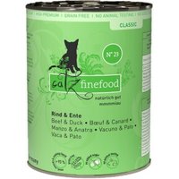 Catz finefood Nassfutter Katze Classic Adult Rind und Ente 24x400 g von Catz Finefood