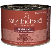 Catz finefood Nassfutter Katze Classic Adult Rind und Kalb 12x200 g von Catz Finefood