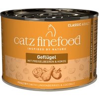 Catz finefood Nassfutter Katze Classic Adult mit Geflügel 24x200 g von Catz Finefood