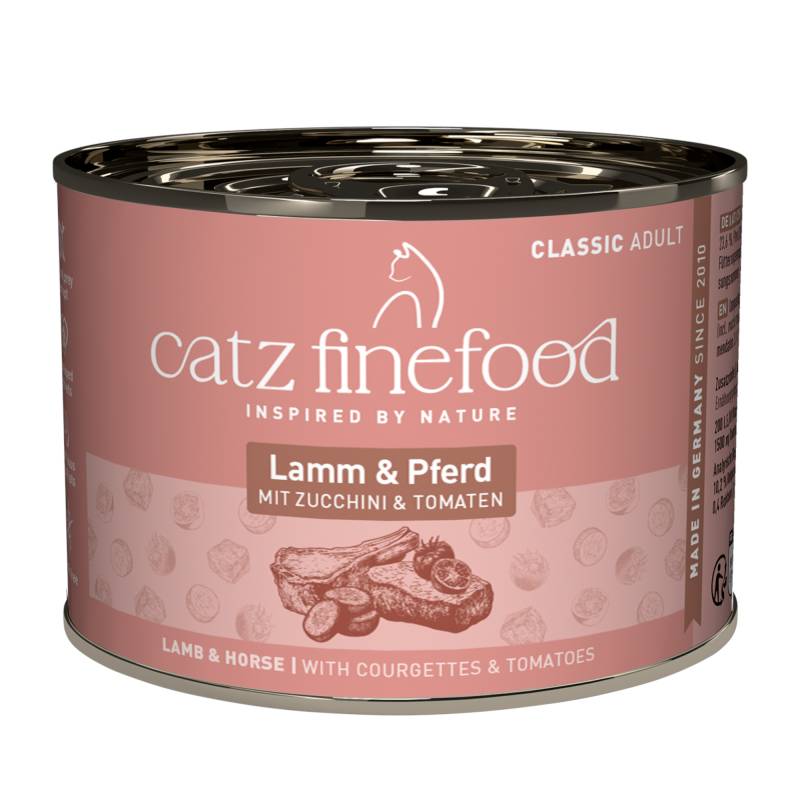Sparpaket catz finefood 12 x 200 g - Lamm & Pferd Sparpaket catz finefood 12 x 200 g - Lamm & Pferd von Catz Finefood