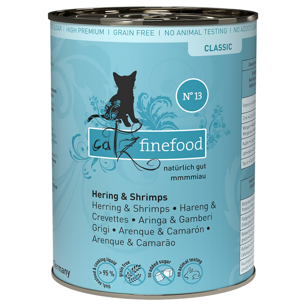 Sparpaket catz finefood 12 x 400 g - Hering & Shrimps von Catz Finefood