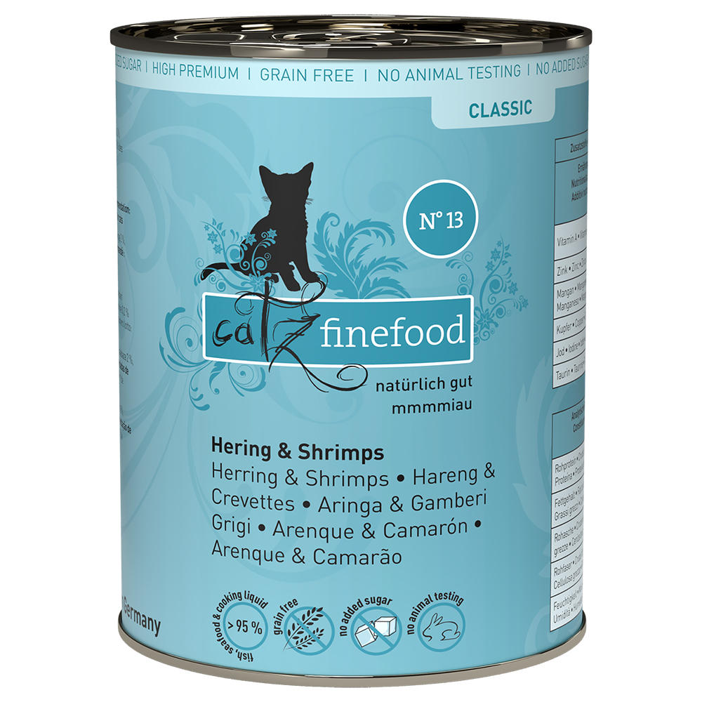 Sparpaket catz finefood 12 x 400 g - Hering & Shrimps Sparpaket catz finefood 12 x 400 g - Hering & Shrimps von Catz Finefood