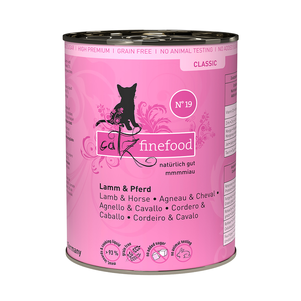 Sparpaket catz finefood 12 x 400 g - Lamm & Pferd von Catz Finefood