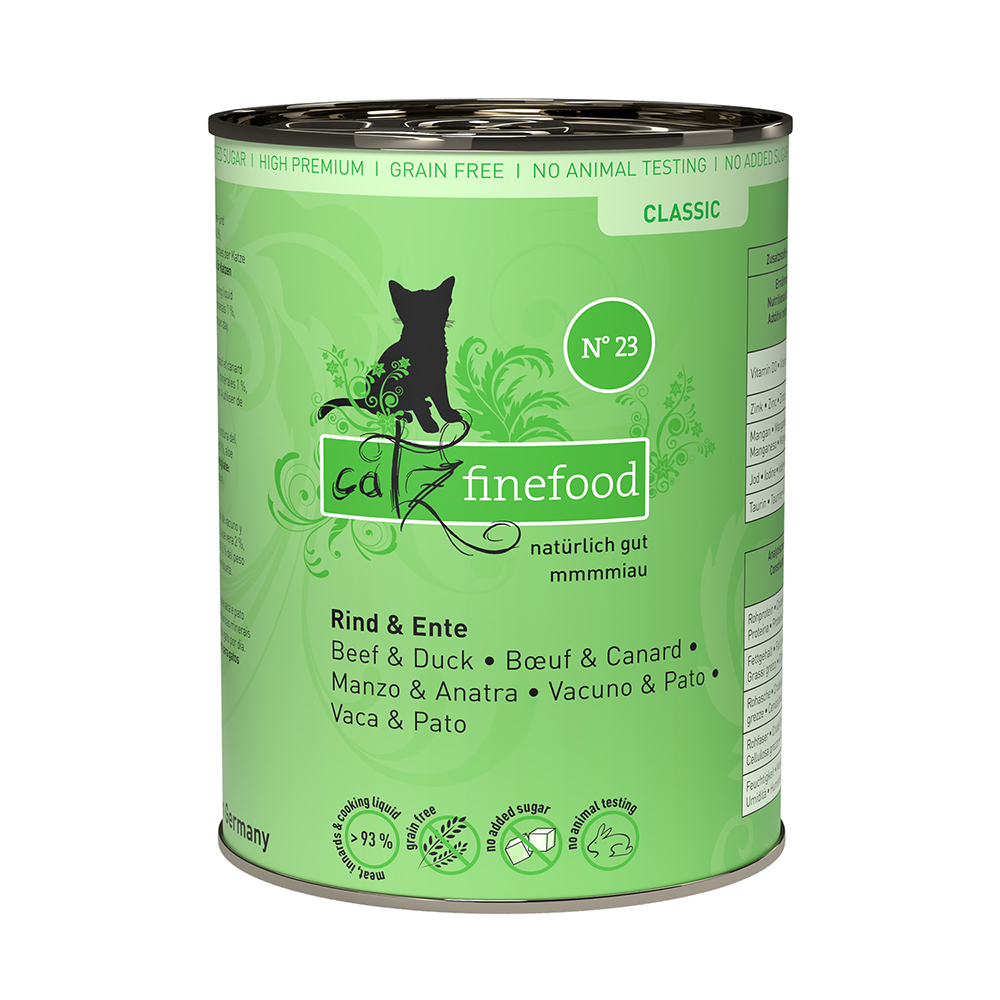 Sparpaket catz finefood 12 x 400 g - Rind & Ente von Catz Finefood