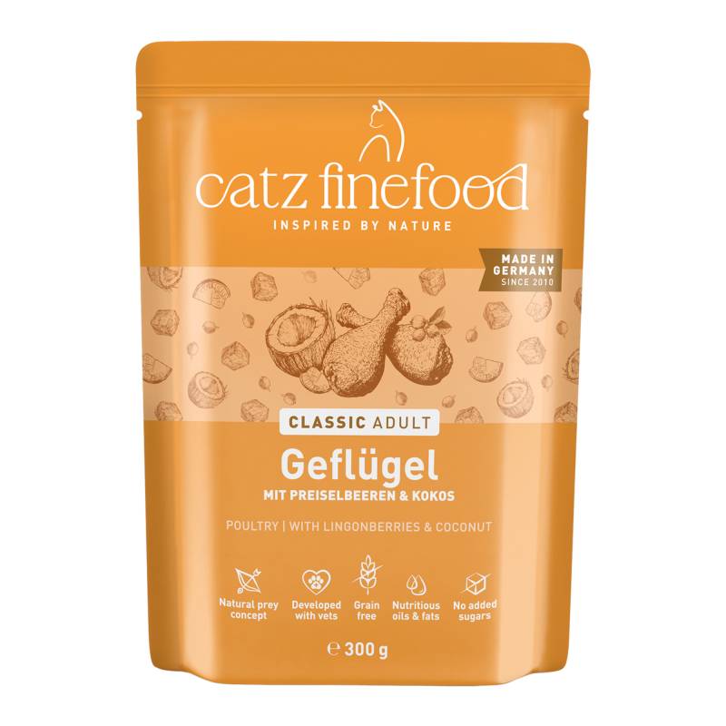 Sparpaket catz finefood 24 x 300 g - Geflügel Sparpaket catz finefood 24 x 300 g - Geflügel von Catz Finefood