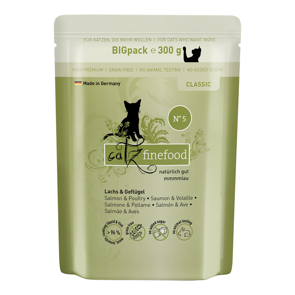 Sparpaket catz finefood 24 x 300 g - Lachs & Geflügel von Catz Finefood