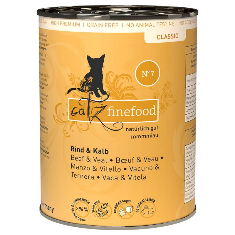 Sparpaket catz finefood 24 x 400 g - Rind & Kalb von Catz Finefood