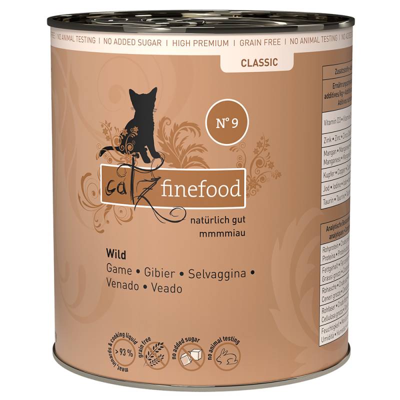 Sparpaket catz finefood 24 x 800 g - Wild von Catz Finefood