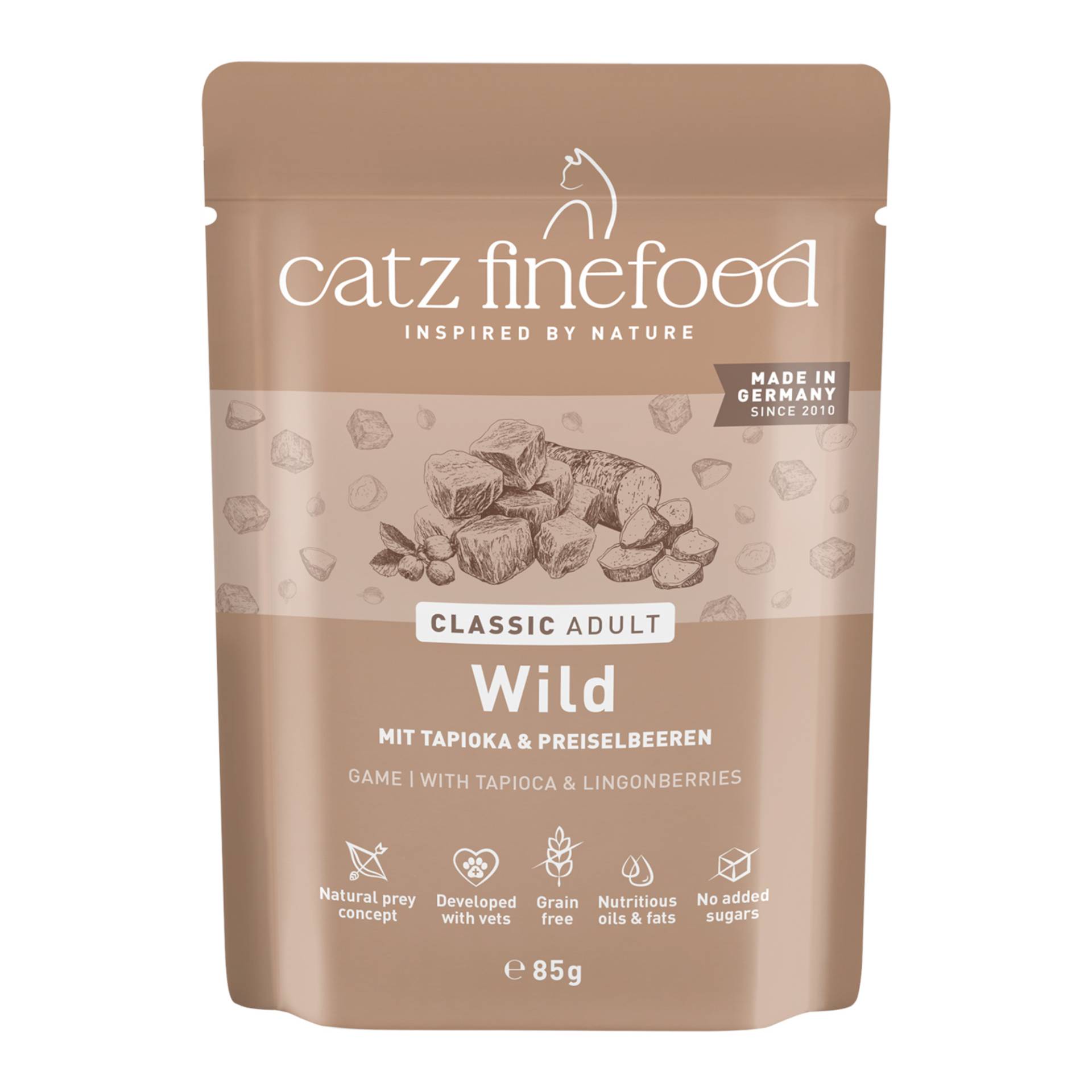 Sparpaket catz finefood 64 x 85 g - Wild Sparpaket catz finefood 64 x 85 g - Wild von Catz Finefood
