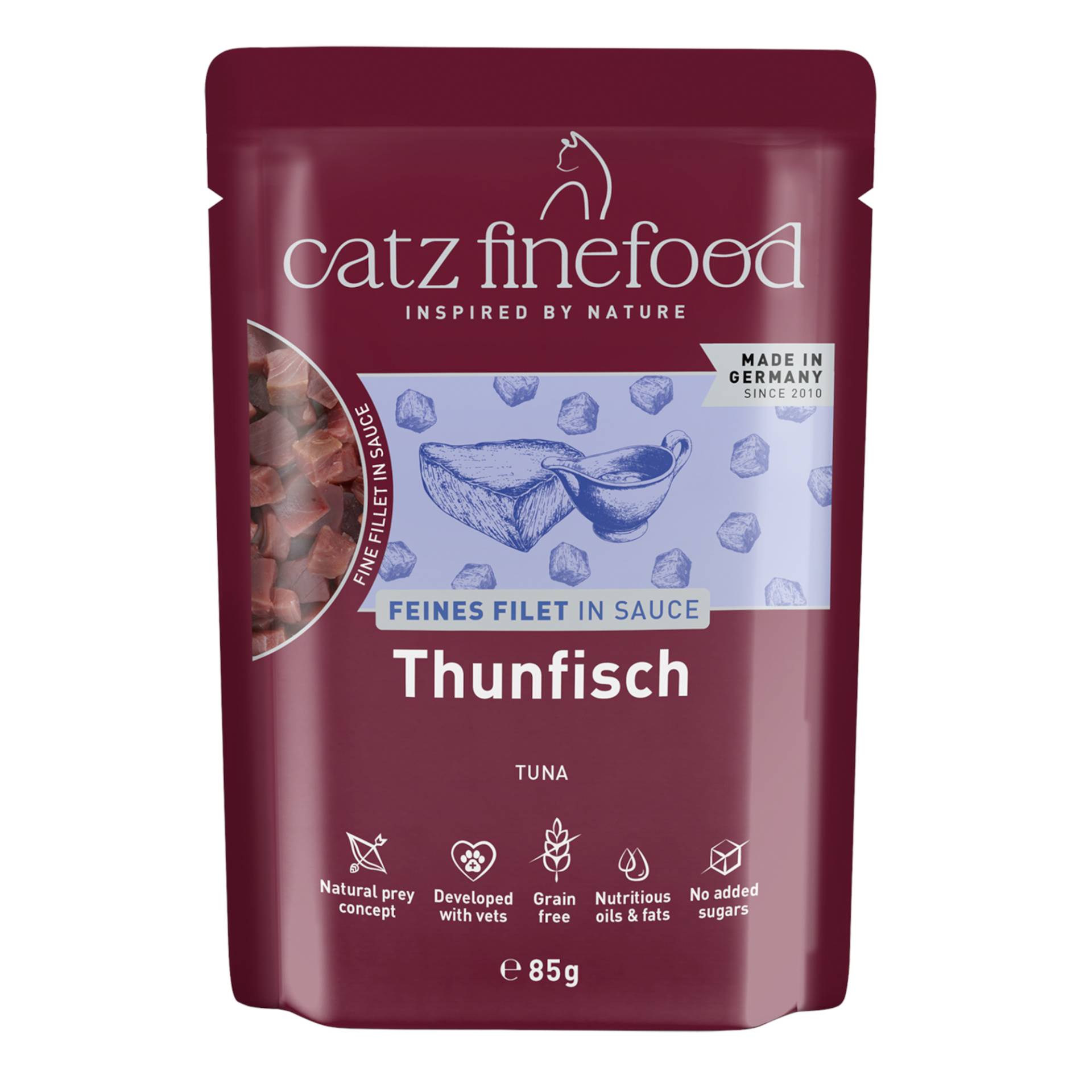 Sparpaket catz finefood Feines Filet 32 x 85 g - Thunfisch Sparpaket catz finefood Feines Filet 32 x 85 g - Thunfisch von Catz Finefood