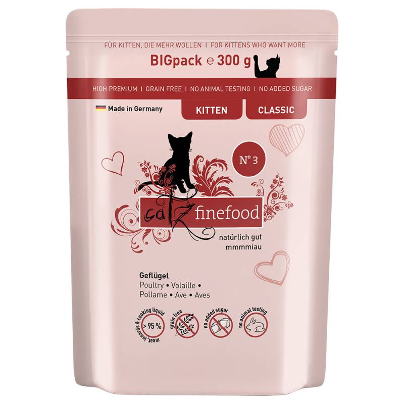 Sparpaket catz finefood Kitten 24 x 300 g - Geflügel von Catz Finefood