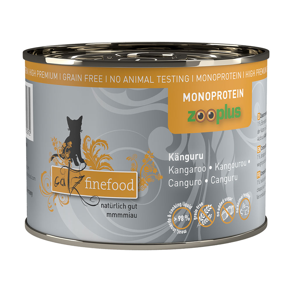 Sparpaket catz finefood Monoprotein zooplus 24 x 200 g - Känguru von Catz Finefood