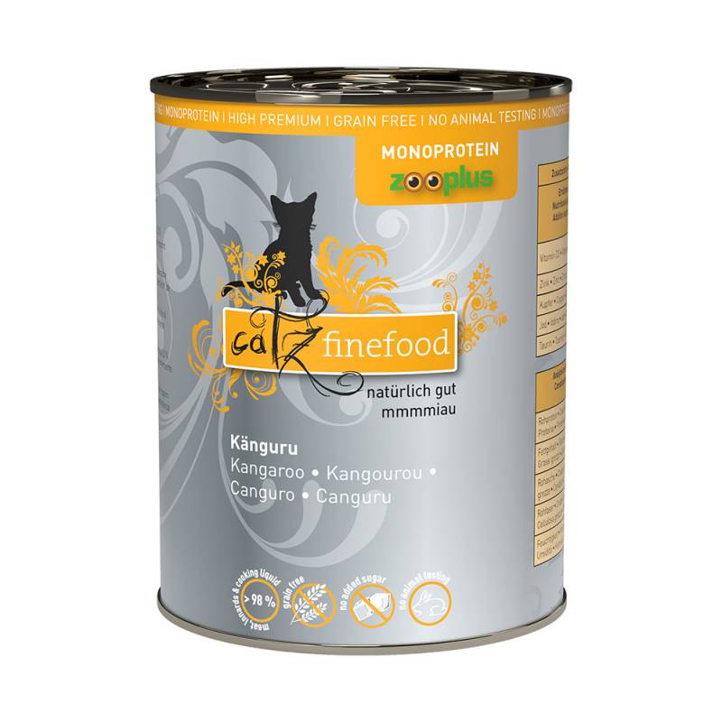 Sparpaket catz finefood Monoprotein zooplus 24 x 400 g - Känguru von Catz Finefood