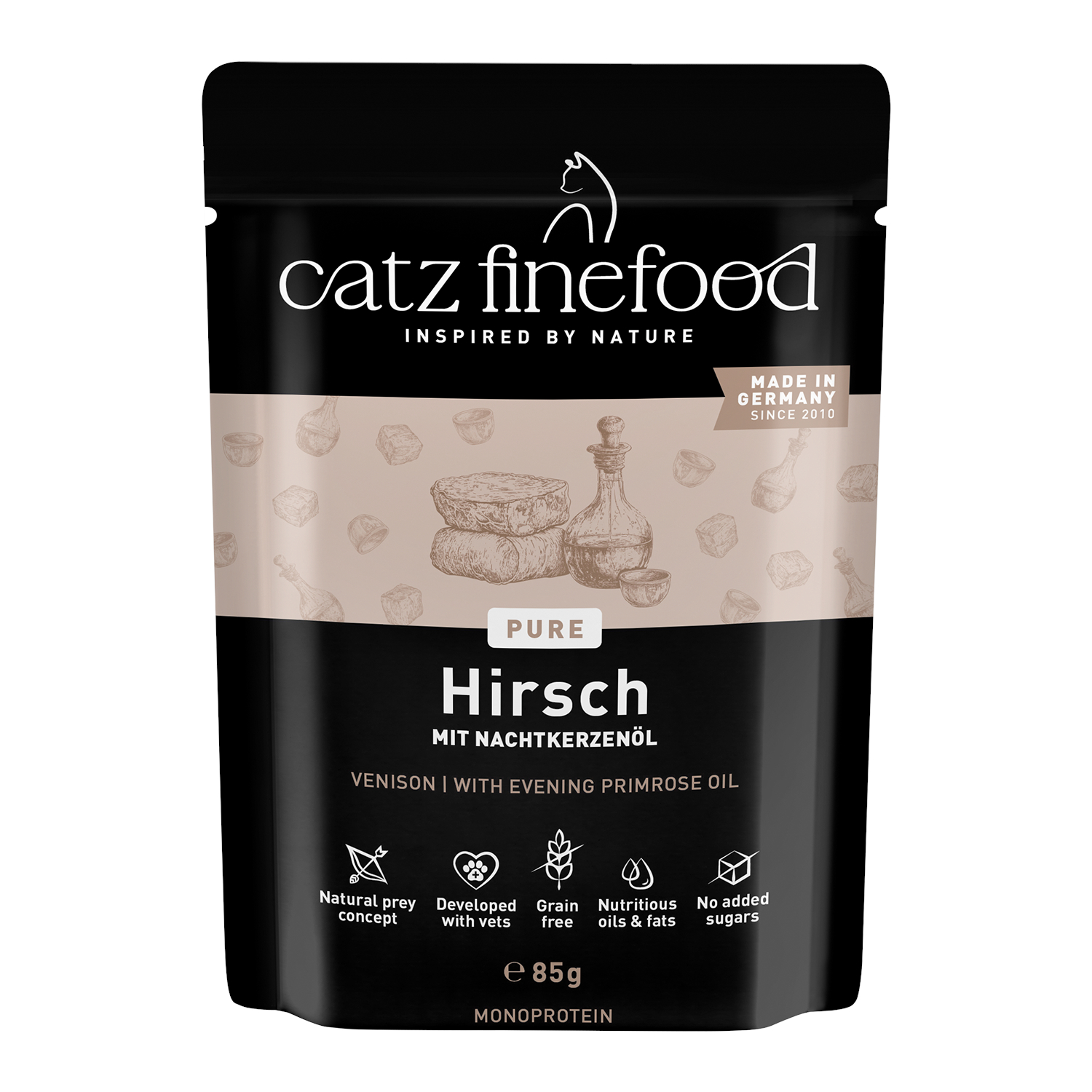 Sparpaket catz finefood Pure Pouch 24 x 85 g - Hirsch Sparpaket catz finefood Pure Pouch 24 x 85 g - Hirsch von Catz Finefood