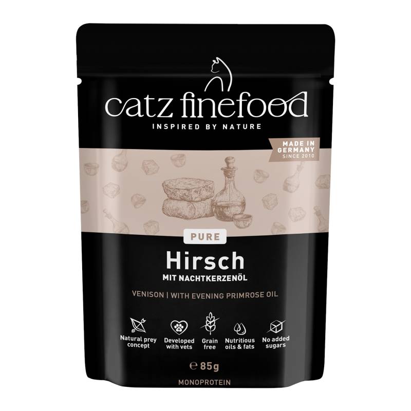Sparpaket catz finefood Pure Pouch 24 x 85 g - Hirsch Sparpaket catz finefood Pure Pouch 24 x 85 g - Hirsch von Catz Finefood