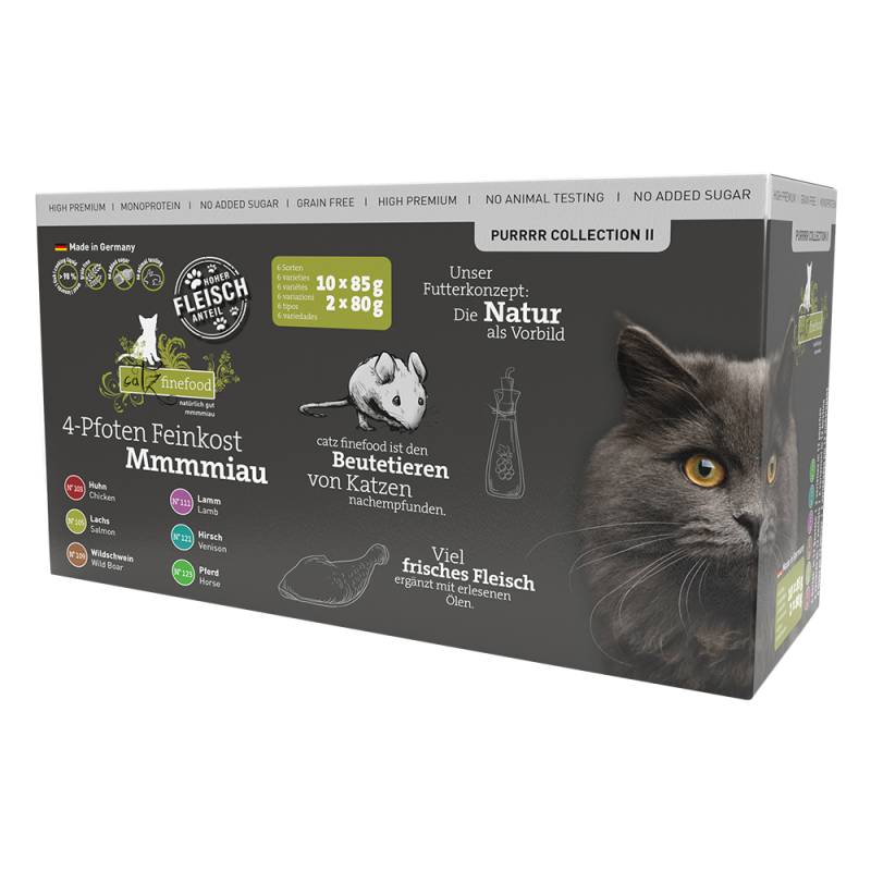 Sparpaket catz finefood Purrrr Pouch 24 x 85 g - Mixpaket Purrrr Collection 2 (6 Sorten) von Catz Finefood