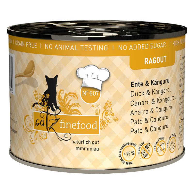 Sparpaket catz finefood Ragout 24 x 190 g - No.607 Känguru & Ente von Catz Finefood