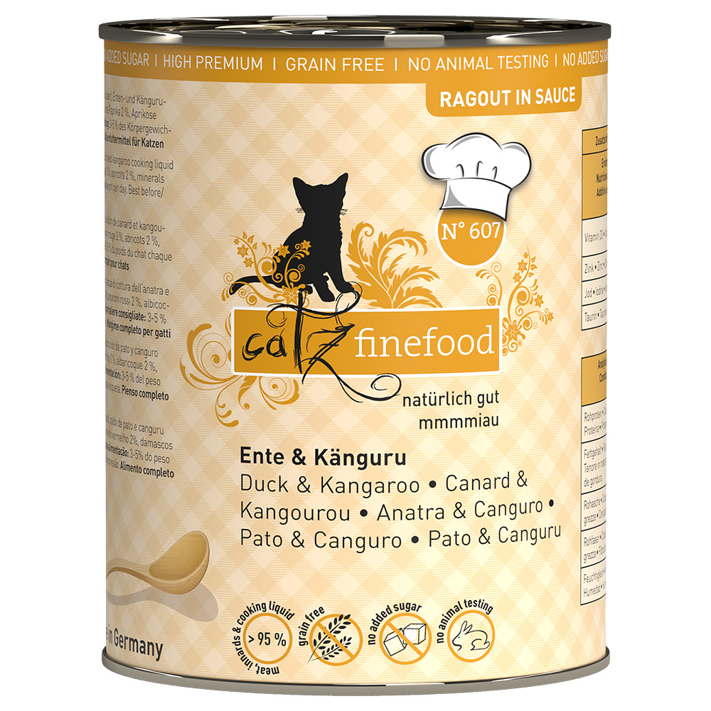 Sparpaket catz finefood Ragout 24 x 380 g - No.607 Ente & Känguru von Catz Finefood