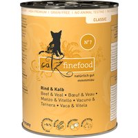 catz finefood Dose 6 x 400 g - Rind & Kalb von Catz Finefood
