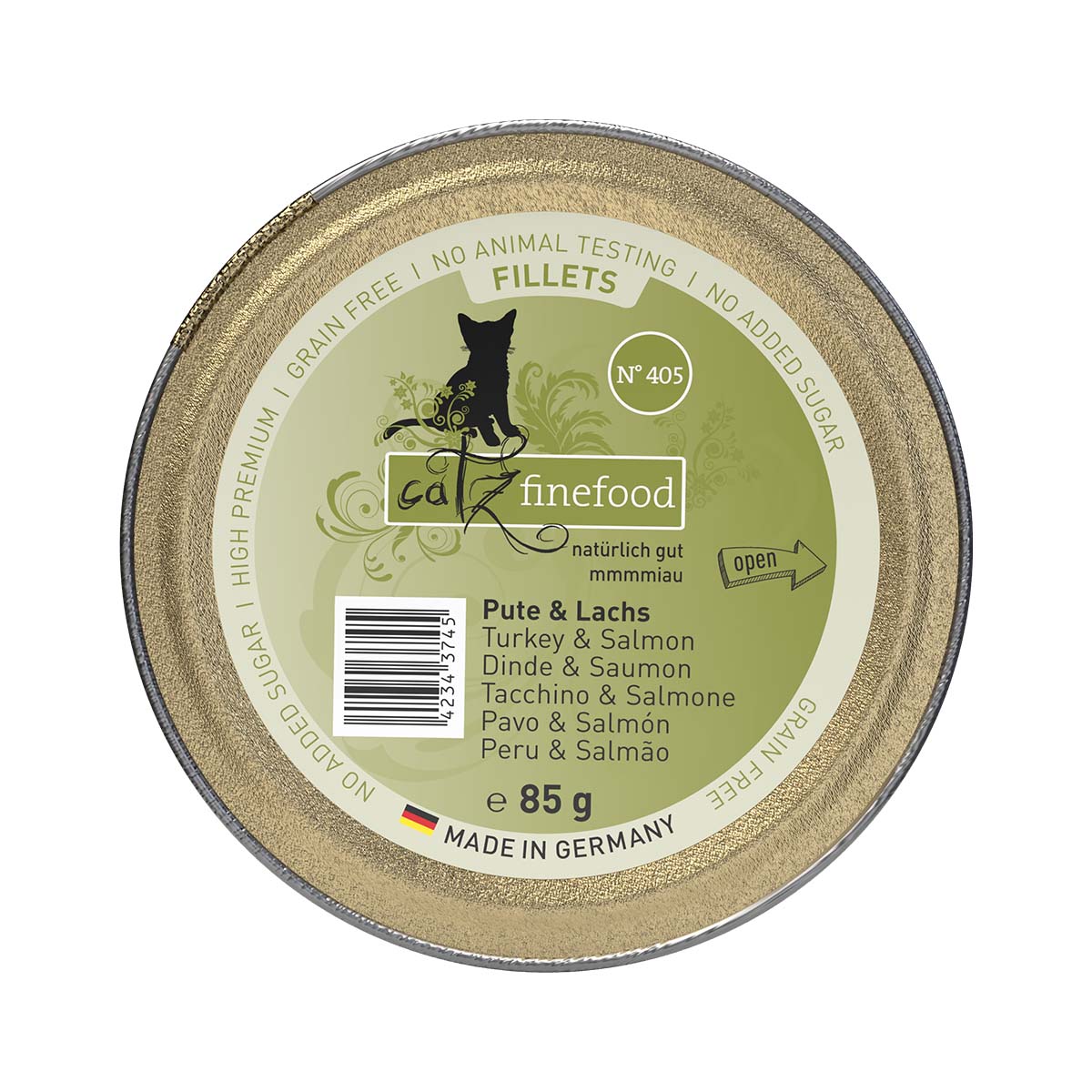 catz finefood Fillets N°405 Pute & Lachs in Jelly 12x85g catz finefood Fillets N°405 Pute & Lachs in Jelly 12x85g von Catz Finefood