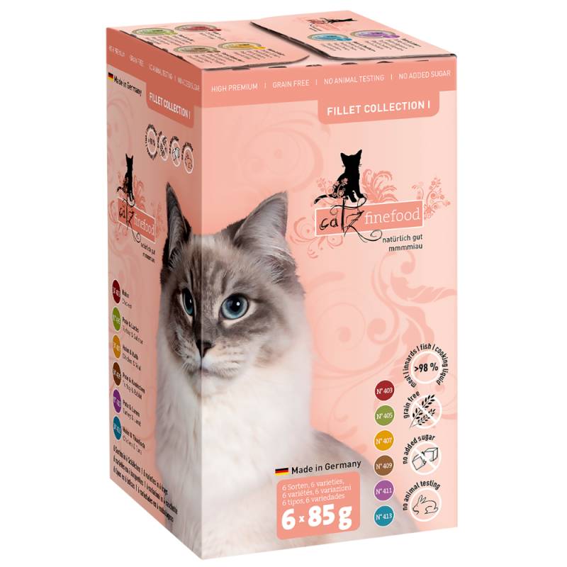 catz finefood Fillets Probierpaket 6 x 85 g - Mixpaket (6 Sorten) von Catz Finefood