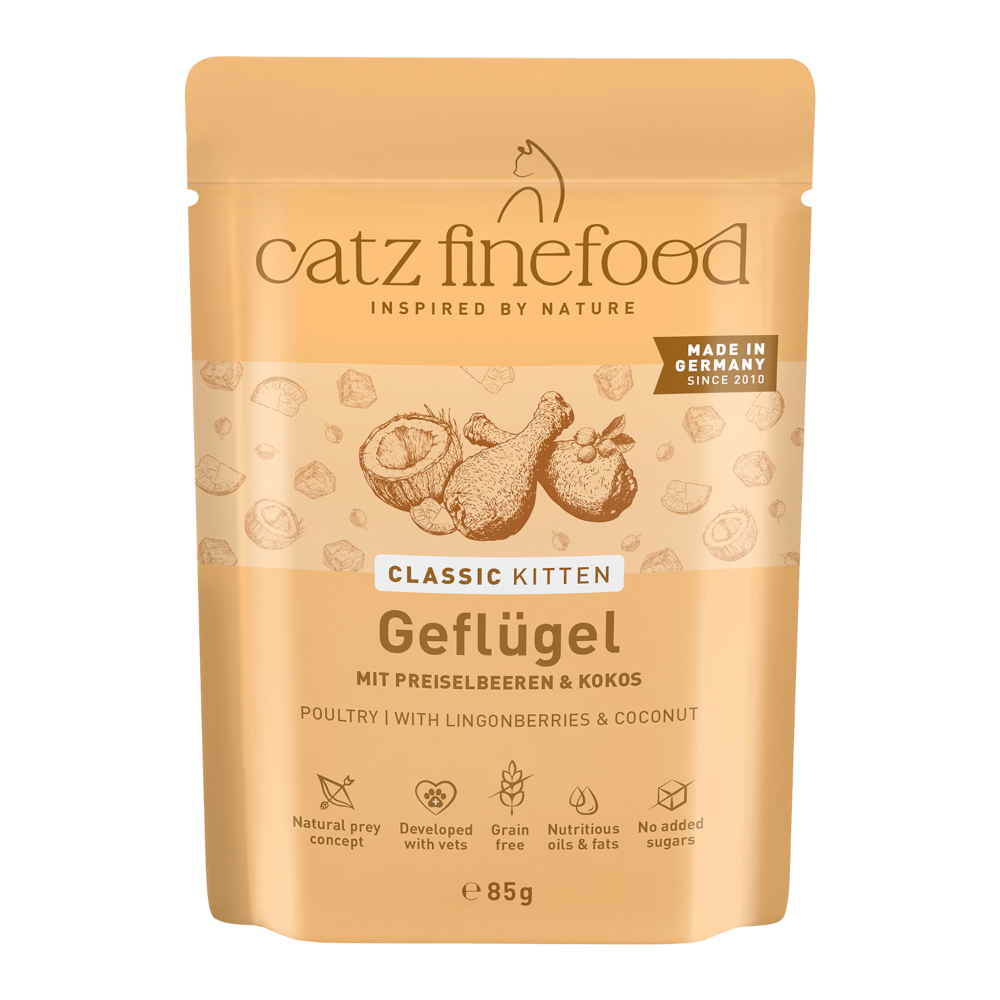 catz finefood Kitten 8 x 85 g - Geflügel catz finefood Kitten 8 x 85 g - Geflügel von Catz Finefood