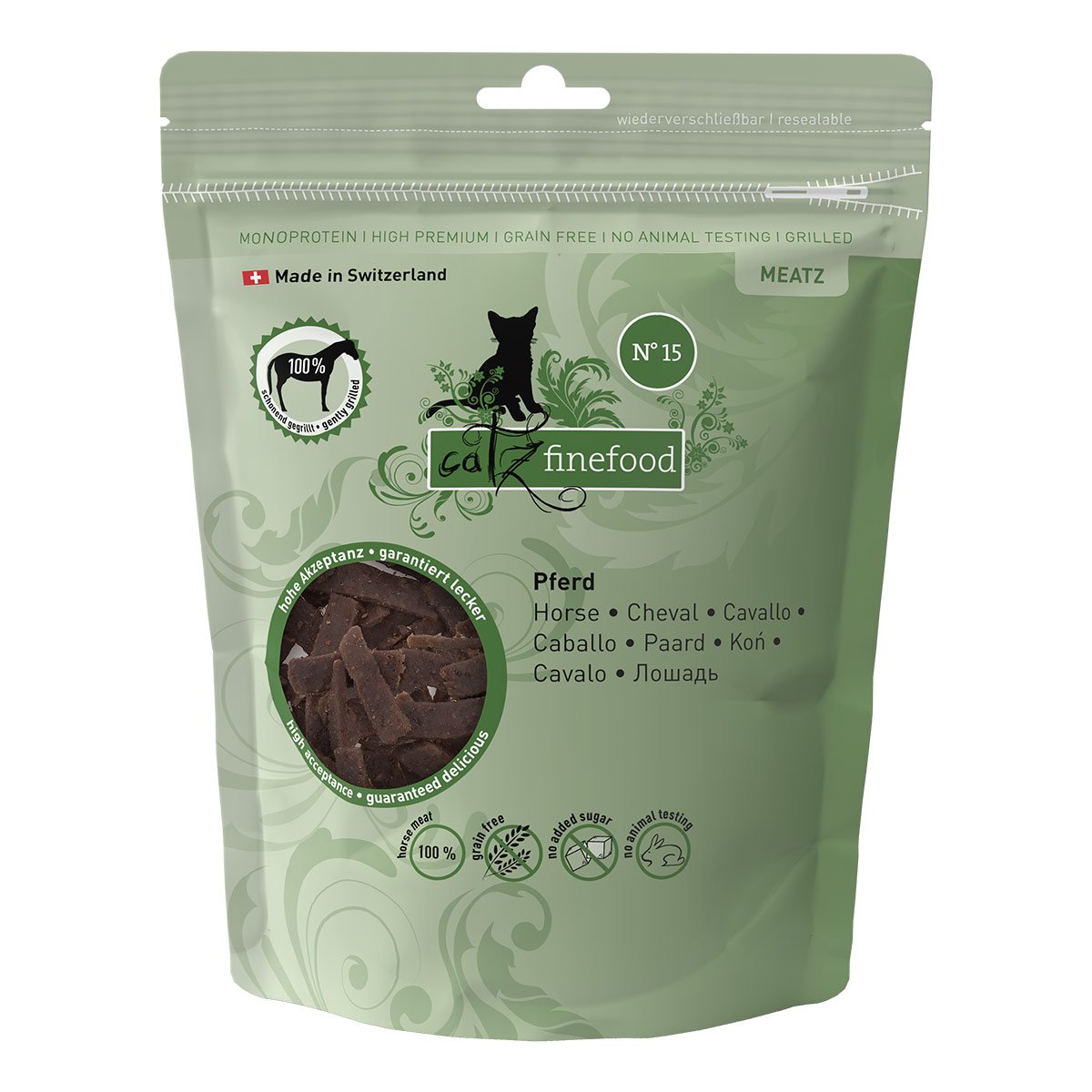 catz finefood Meatz N°15 Pferd 8x45g von Catz Finefood