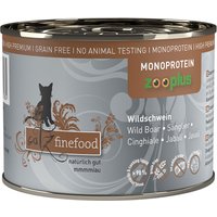 catz finefood Monoprotein zooplus 6 x 200 g - Wildschwein von Catz Finefood